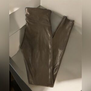 Spanx Shiny Black Leggings